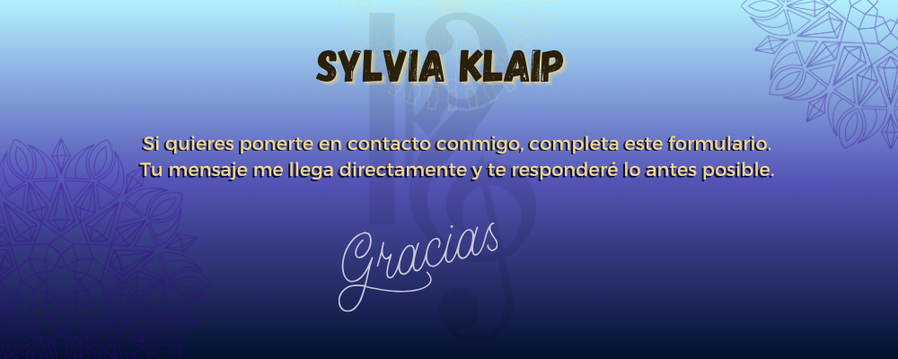 Página de Contacto de Sylvia Klaip